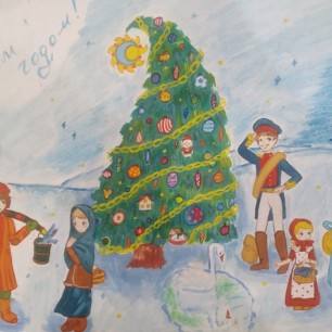 "Сказочные герои зовут к новогодней ёлочке"