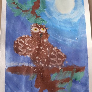 "Совушка на ветке"