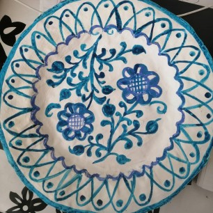 Тарелочка из папье- маше