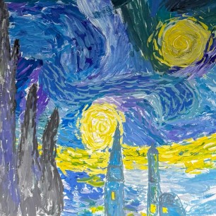 Репродукция «Звездная ночь» Ван Гога