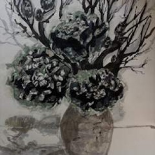 темный букет цветов