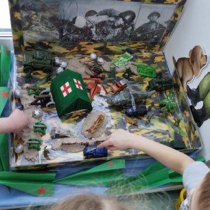 Макет "Герои Отечества. Военно-полевой госпиталь"