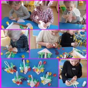 Корзиночка цветов для мамочки