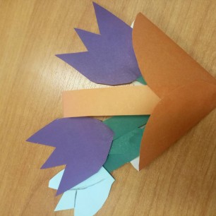 Корзина цветов для мамы!