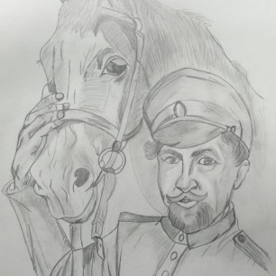 "Казак лихой и конь степной!"