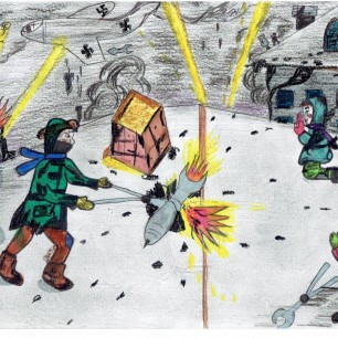 На крышах Архангельска 1941-1943