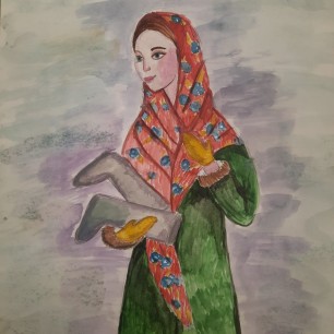 Гуляния на Масленицу.