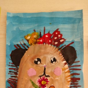 "Ежик весной"