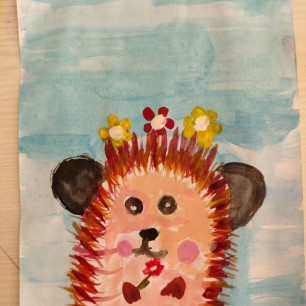 "Ежик весной"