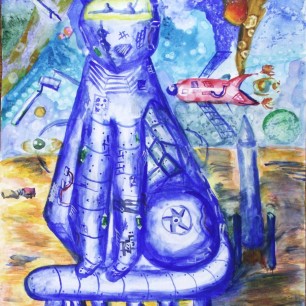 Кот-робот-исследователь на Луне