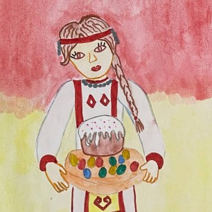«Чувашская девушка в праздник Пасхи»