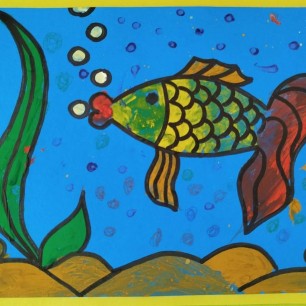 Рыбка в аквариуме