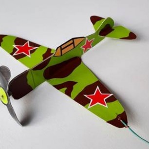 ЛА-5 самолет Великой Отечественной войны из картона