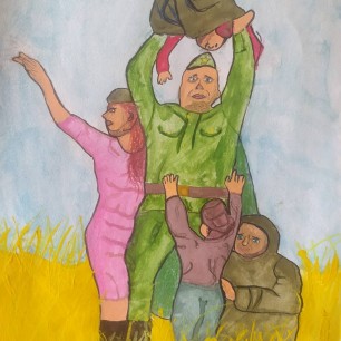 "Здравствуй, воин-победитель" (по стихотворению С.Михалкова "День Победы"