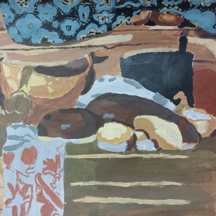 "Натюрморт с хлебом " В.Ф.Стожаров (1926-1973)