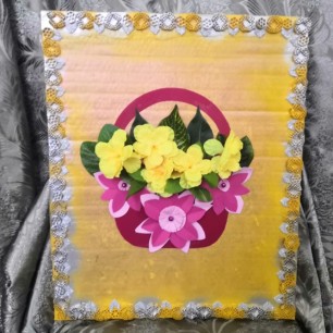 "Весенняя корзиночка".