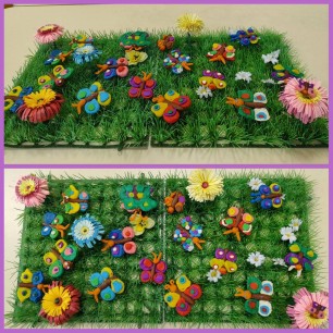 Коллективная работа " Бабочки - красавицы"