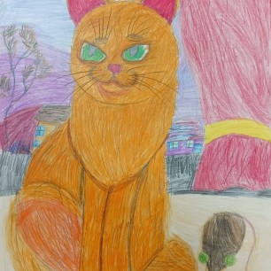 Кошка на окошке