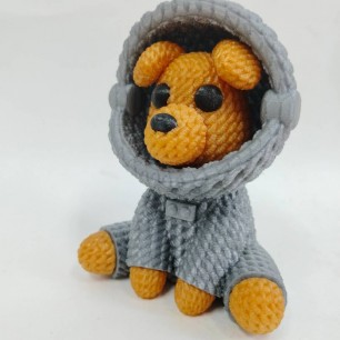 3D модель собаки-космонавта