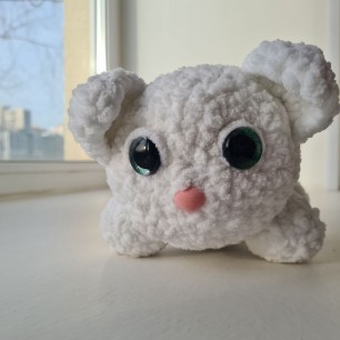 Вязаная игрушка "Кот-батон"