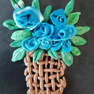 Корзина с розами