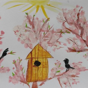 Когда цветут весенние сады, сияет небо и щебечут птицы!