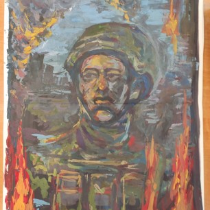 Так победим!  Я-русский воин! Я стою на страже земли, Что деды от фашизма сберегли.