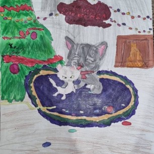 Котенок Снежинка