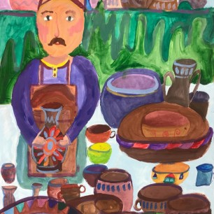 В посудной лавке