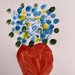 Ваза с цветами