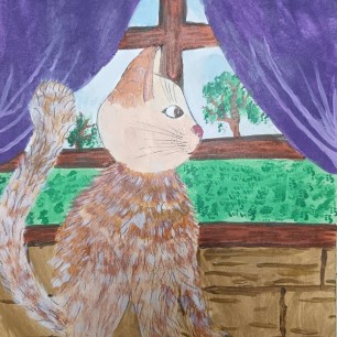 Мечтательный кот