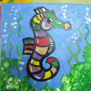 " Морской радужный конек"