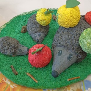 Семья ежиков