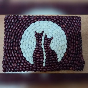 Кошки смотрящие на луну