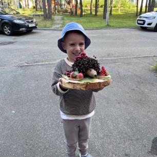 Животные в осеннем лесу
