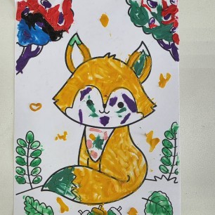 Космический осенний Лисёнок
