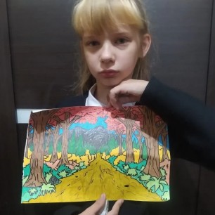 Рисунок "Осення тропа"