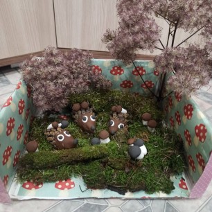 Ёжики на полянке