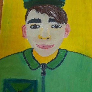 Если бы я был солдатом. Автопортрет.