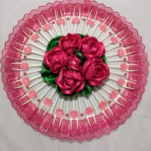 Декоративное панно из атласа