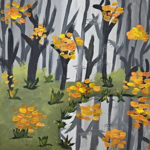 Поздняя осень в лесу