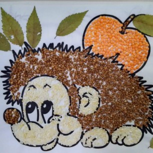 "Ёжик с яблоком"