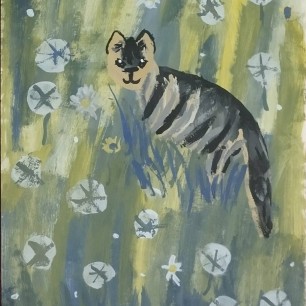 "Кошка на работе"