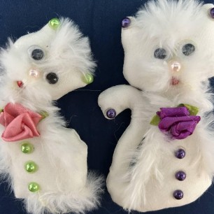 Текстильные игрушки "Мои пушистые котики"