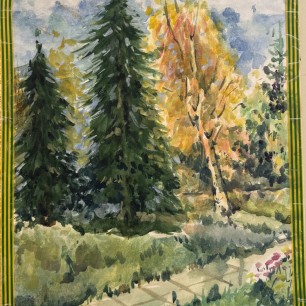 "Мелодия осени в зеленой гамме"