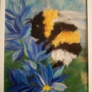 Шмель на лугу