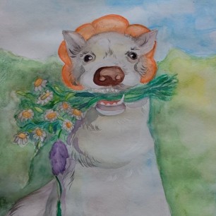 "Цветочный пес"