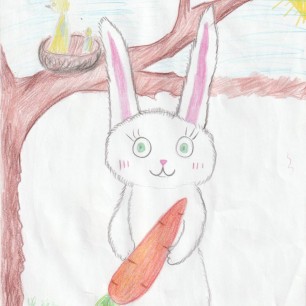 Заинька с морковкой