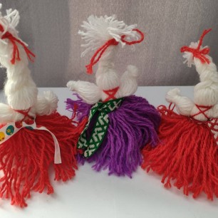 «Куколка-саше Травница» из пряжи.