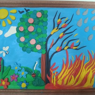 Берегите лес от пожара!